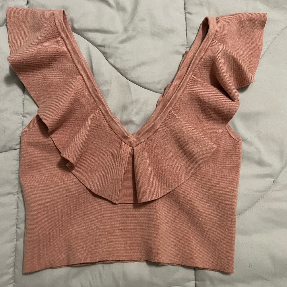Express Body contour top Medium size, salmon color.